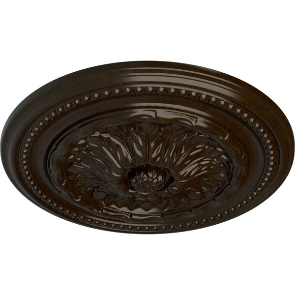 Chester Ceiling Medallion (Fits Canopies Up To 2 1/4), Hand-Painted Bronze, 15 3/4OD X 1 7/8P